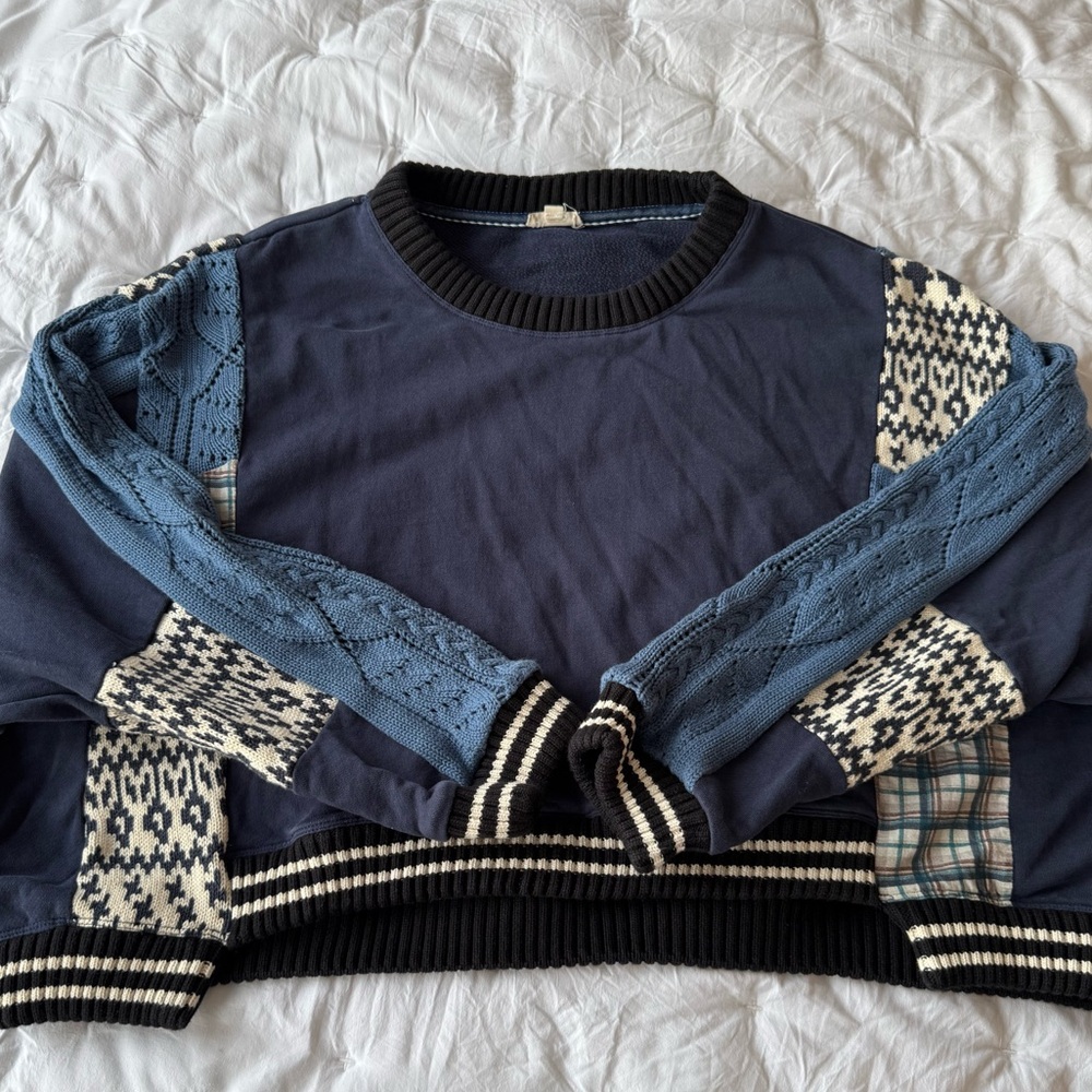 Anthropologie Pilcro Split Hem Sweater